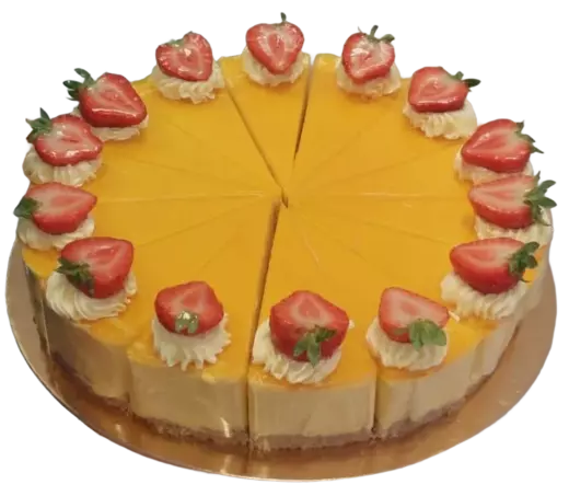 AI: Mangový cheesecake (removeBg)