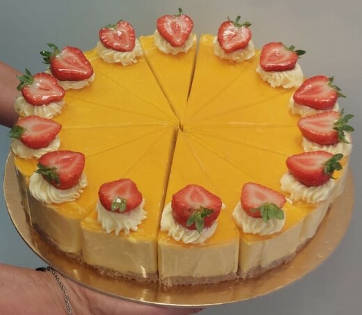 Mangový cheesecake